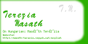 terezia masath business card